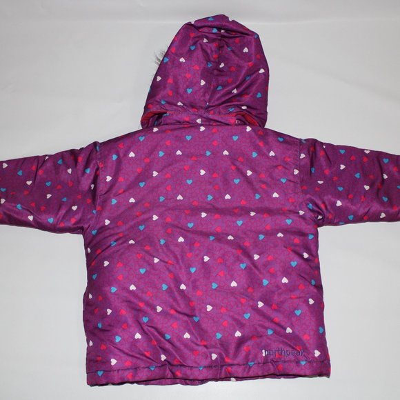 NorthPeak Girl Winter Jacket-  Size 5 (Purple) - Picture 5 of 8